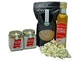 Hopser Food Fun Partyset 500g Popcornmais,250ml Popcornöl mit Butteraroma,150g Popcorn-Zucker...