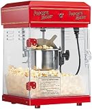 Rosenstein & Söhne Popcornmaschine: Profi-Retro-Popcorn-Maschine 'Cinema' mit Edelstahl-Topf im...